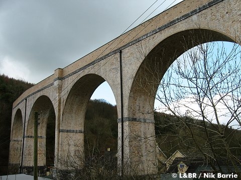 The viaduct seen from Chelfham Mill School