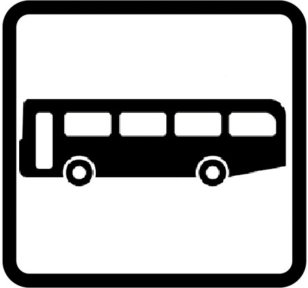 by bus sign