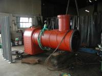 The boiler after delivery