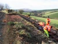 Alongside the headshunt near Woody Bay Station