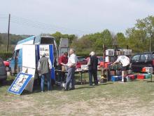 The Sales Stand at the Bluebell Railway's Horsted Keynes station during the Rail Collectors Fair on 22nd April 2007