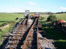 Moving the Well Wagon at Bridge 67