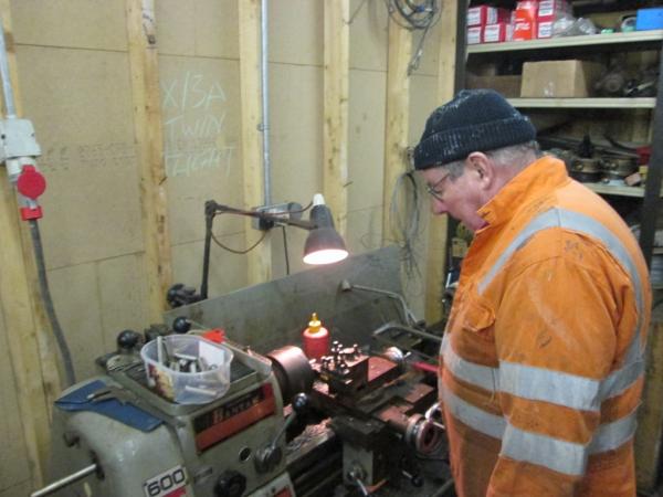Machining parts for the lever frame, 16th January 2014